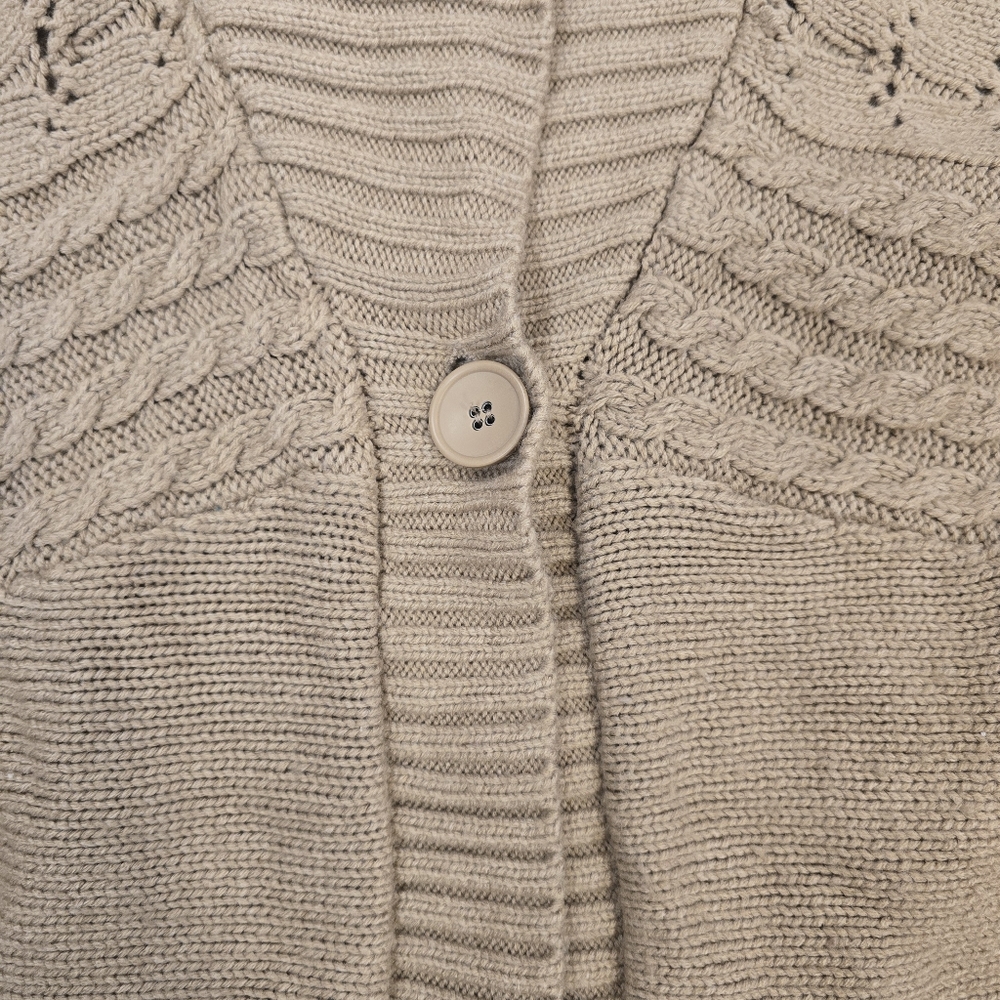 Sonoma Life+Style Junior's Tan Cardigan Sweater Size XL - Picture 8 of 8